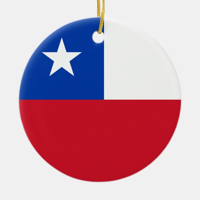 Chile Flag Ornament (Front)