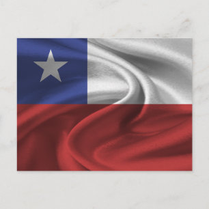 Chile Flag Postcard