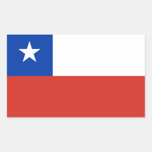 Chile Flag Rectangular Sticker