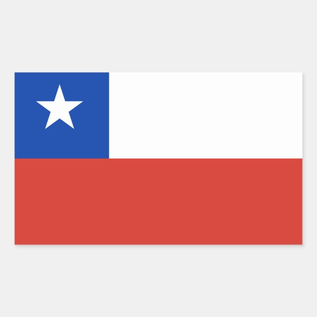 Chile Flag Rectangular Sticker (Front)
