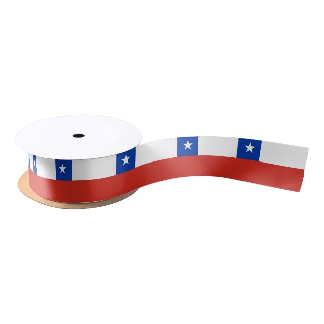 Chile Flag Satin Ribbon (Spool)