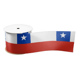 Chile Flag Satin Ribbon