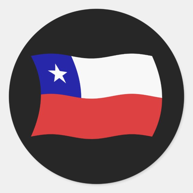 Chile Flag Sticker (Front)