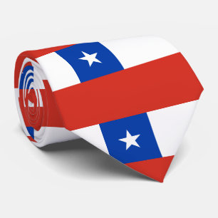 Chile flag tie