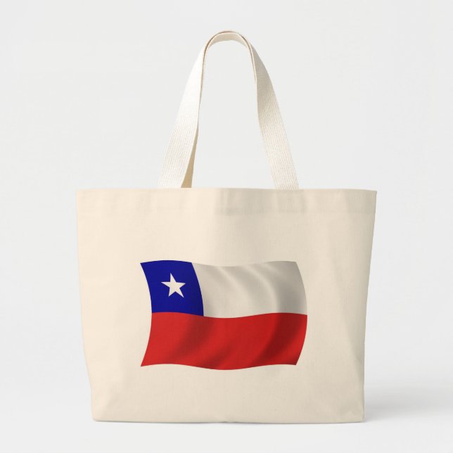 Chile Flag Tote Bag (Front)