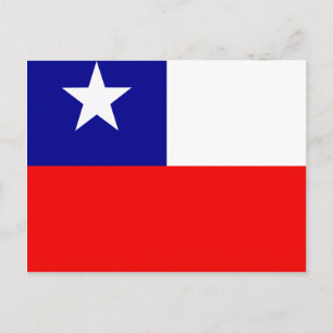 Chile High quality Flag Postcard