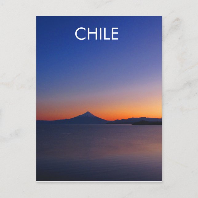 Chile Lake District Sunrise Postcard (Front)