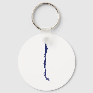 Chile Map Key Ring
