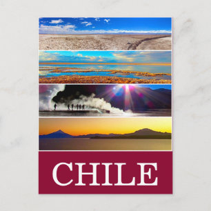 chile natural views postcard