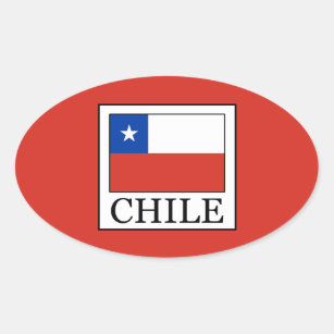 Chile Oval Sticker