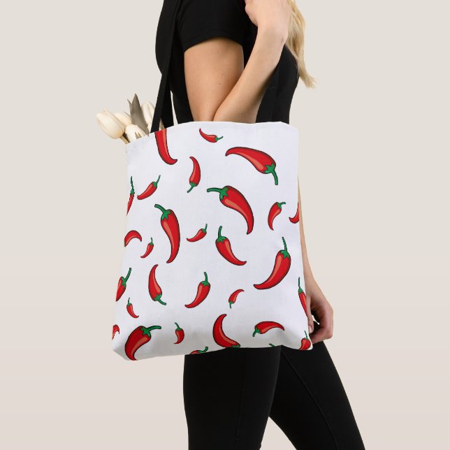 Chile pepper party tote bag (Close Up)