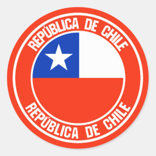 Chile Round Emblem Classic Round Sticker