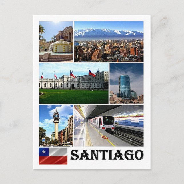 Chile - Santiago - Mosaic - Postcard (Front)