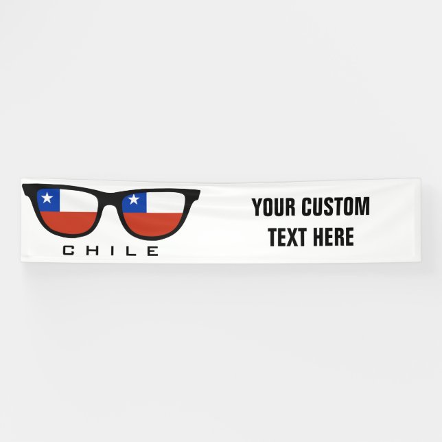 Chile Shades custom text & colour banner (Horizontal)