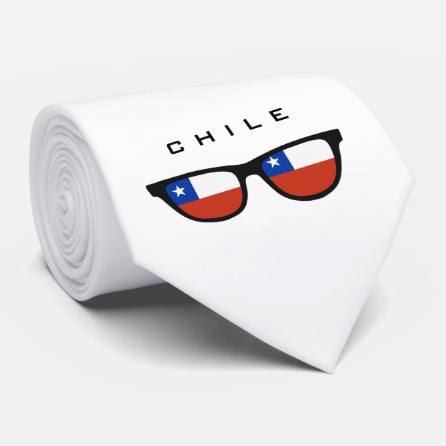 Chile Shades custom text & colour tie (Rolled)