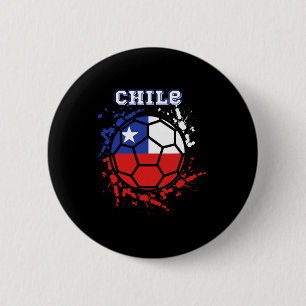 Chile Soccer Chilean Flag Futbol Fan Jersey  6 Cm Round Badge