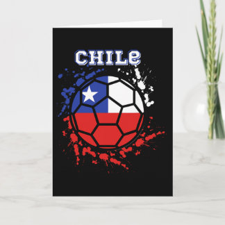 Chile Soccer Chilean Flag Futbol Fan Jersey Card