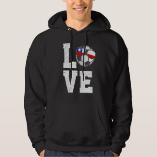 Chile Soccer Love Chilean Fan Flag Hoodie