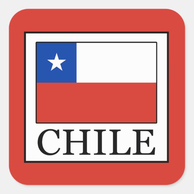 Chile Square Sticker (Front)