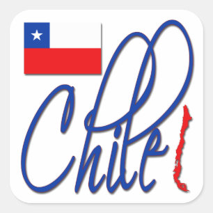 Chile Square Sticker