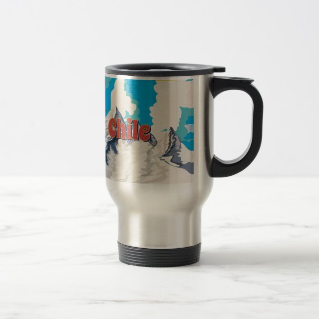 Chile Vintage Travel Poster Mug (Right)