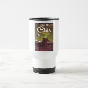 Chile Volcano vintage travel poster Mug