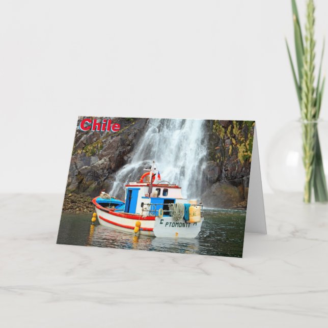 Chile waterfall card (Front)