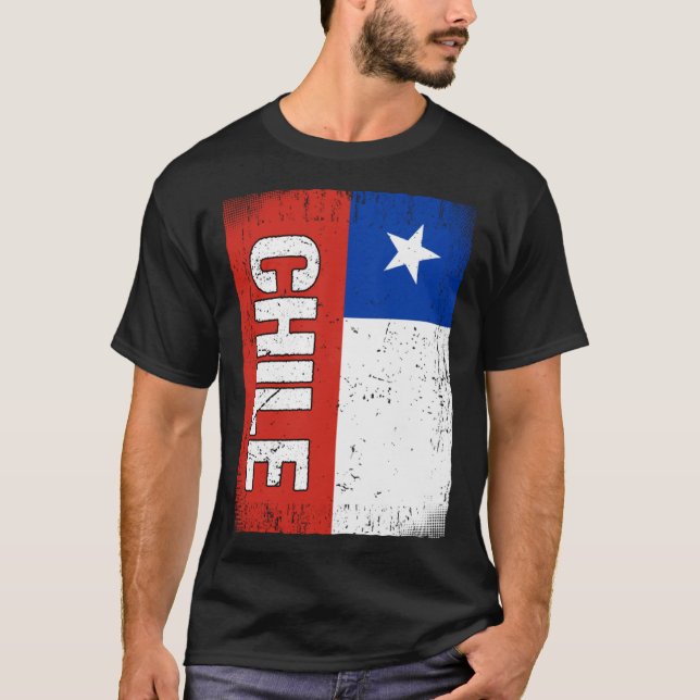 Chilean Flag Chile T-Shirt (Front)