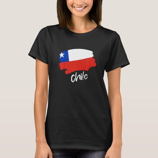 Chilean Flag Chile   T-Shirt (Front)