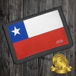 Chilean flag fashion, Chile patriots / sports Trifold Wallet<br><div class="desc">WALLETS: Chile & Chilean Flag fashion - love my country,  travel gifts,  grandpa birthday,  national patriots / sports fans</div>