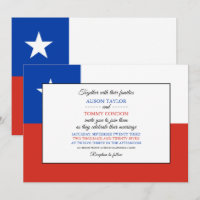 Chilean Flag, Flag of Chile Wedding