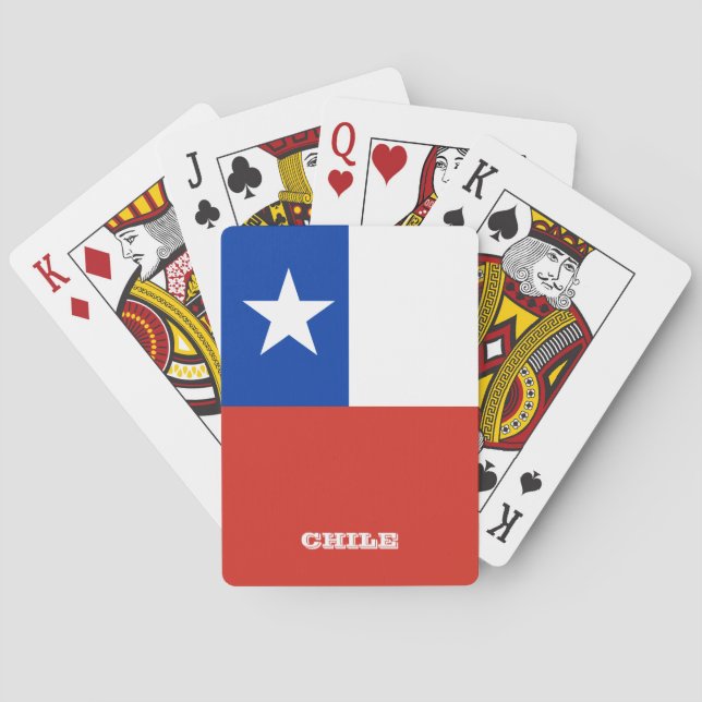 Chilean Flag Games, Chile Playing Cards (Back)