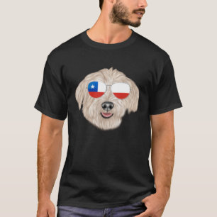 Chilean Flag Glen of Imaal Terrier Dog Chile Pocke T-Shirt