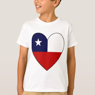 Chilean Flag Heart Valentine T-Shirt