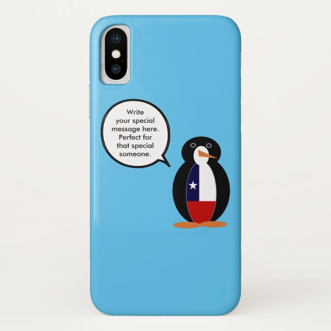 Chilean Flag Wildlife Penguin Personalised Gift Case-Mate iPhone Case (Back)