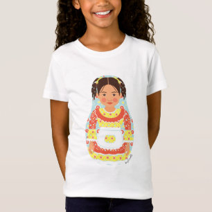 Chilean Girl Matryoshka Girls Baby Doll (Fitted) T-Shirt