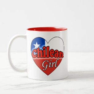 Chilean Girl Two-Tone Coffee Mug