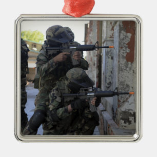 Chilean marines metal tree decoration