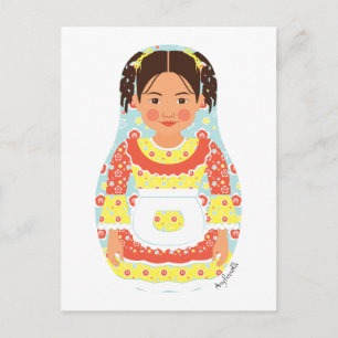 Chilean Matryoshka Postcard
