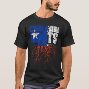 Chilean Roots Chile Heritage Flag T-Shirt