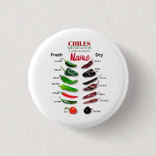 Chiles Fresh and Dry Thunder_Cove 3 Cm Round Badge