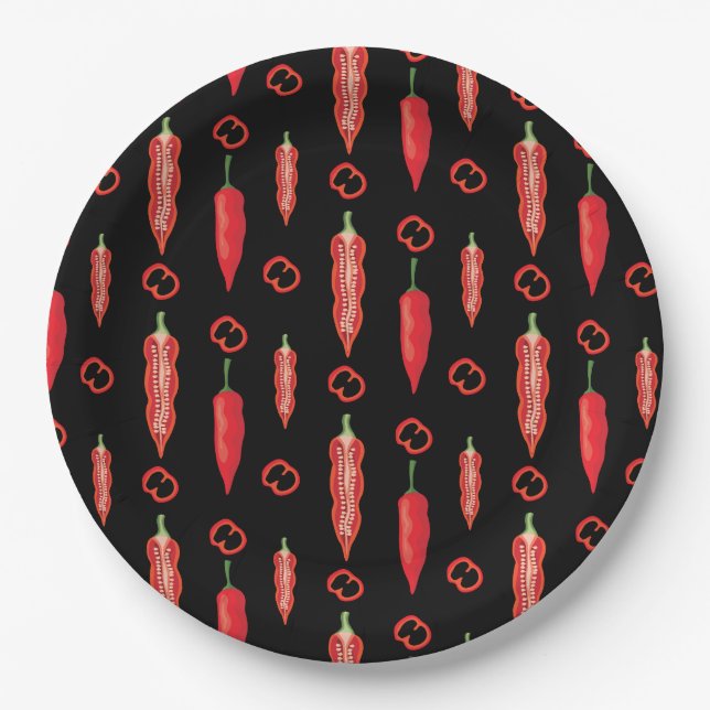 Chiles Paper Plate (Front)