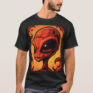 Chili Alien – Spicy Funny Food Art T-Shirt
