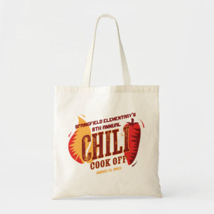Chili Cook Off   BBQ Cookout Contest Tote Bag