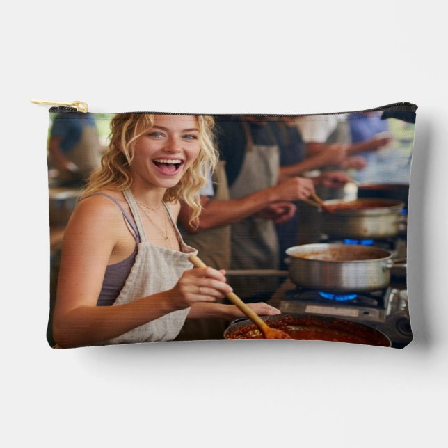 Chili Cook Off Photo Customize Accessory Pouch (Front)