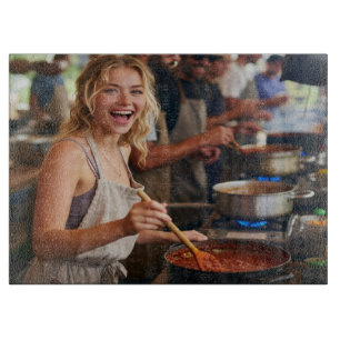 Chili Cook Off Photo Customize Cutting Board
