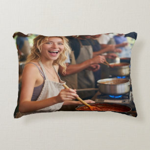 Chili Cook Off Photo Customize Decorative Cushion