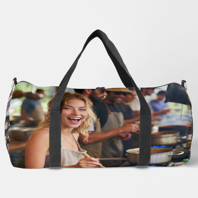Chili Cook Off Photo Customize Duffle Bag (Front)