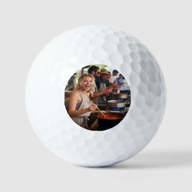 Chili Cook Off Photo Customize Golf Balls (Front)