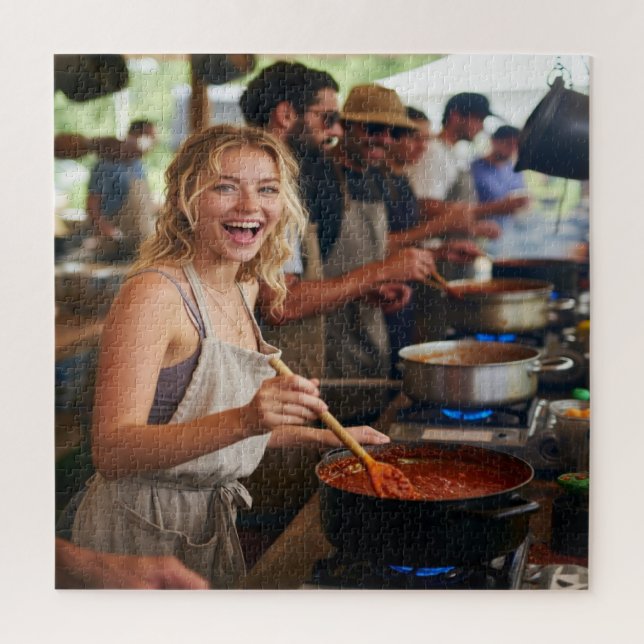 Chili Cook Off Photo Customize Jigsaw Puzzle (Vertical)
